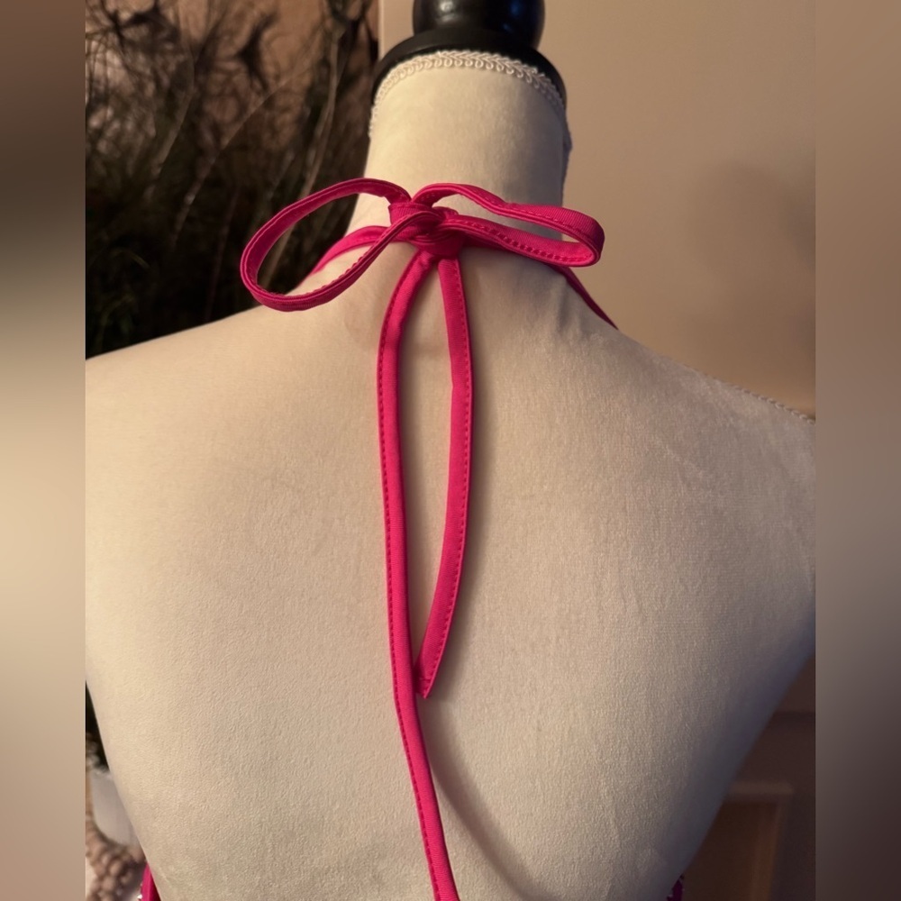 Pink Rhinestone Embellished Dress - Picture 3 of 12
